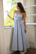 Robe Longue Rosalie – Bleu Ciel