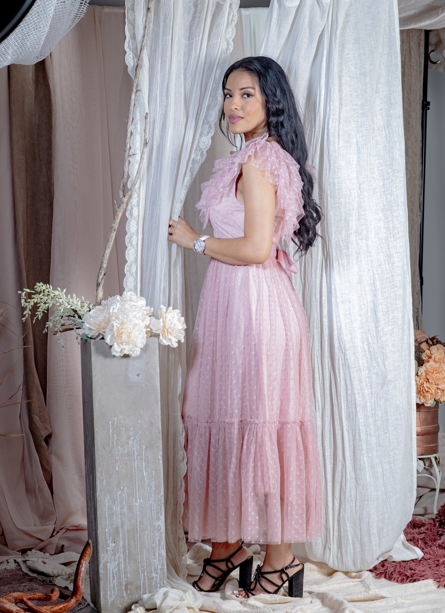 autre robe dentelle rose 3