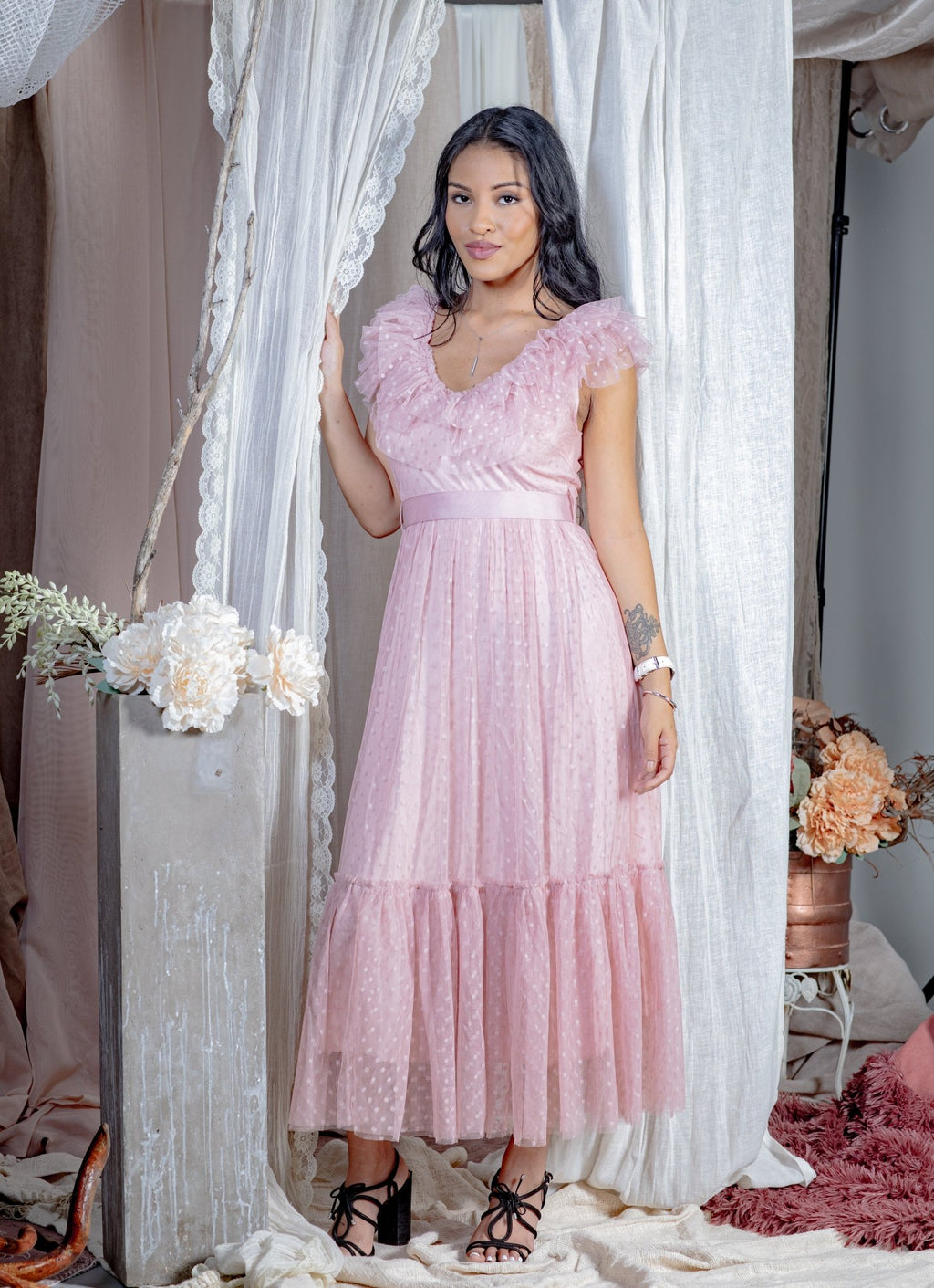 autre robe dentelle rose 2