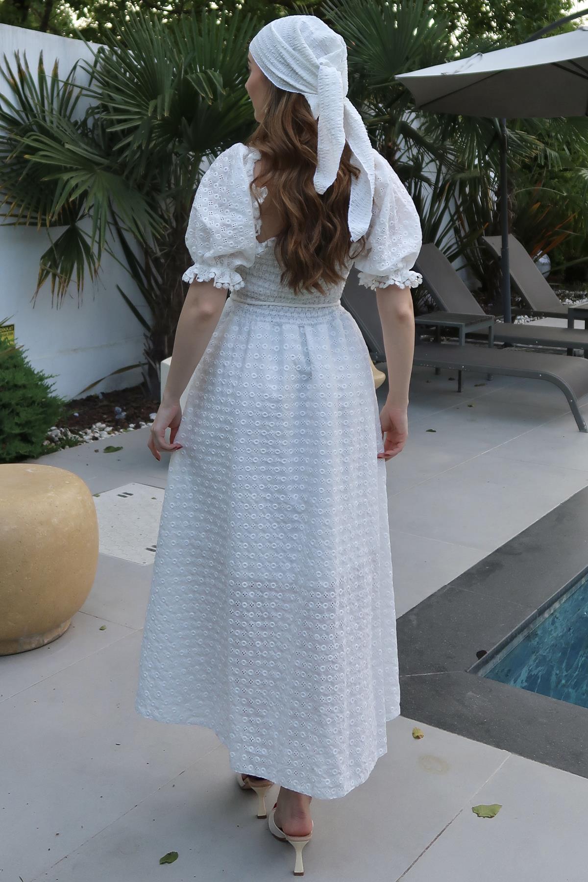 Robe Élise Florale – Broderie Anglaise 100% Coton &amp; Charme Romantique