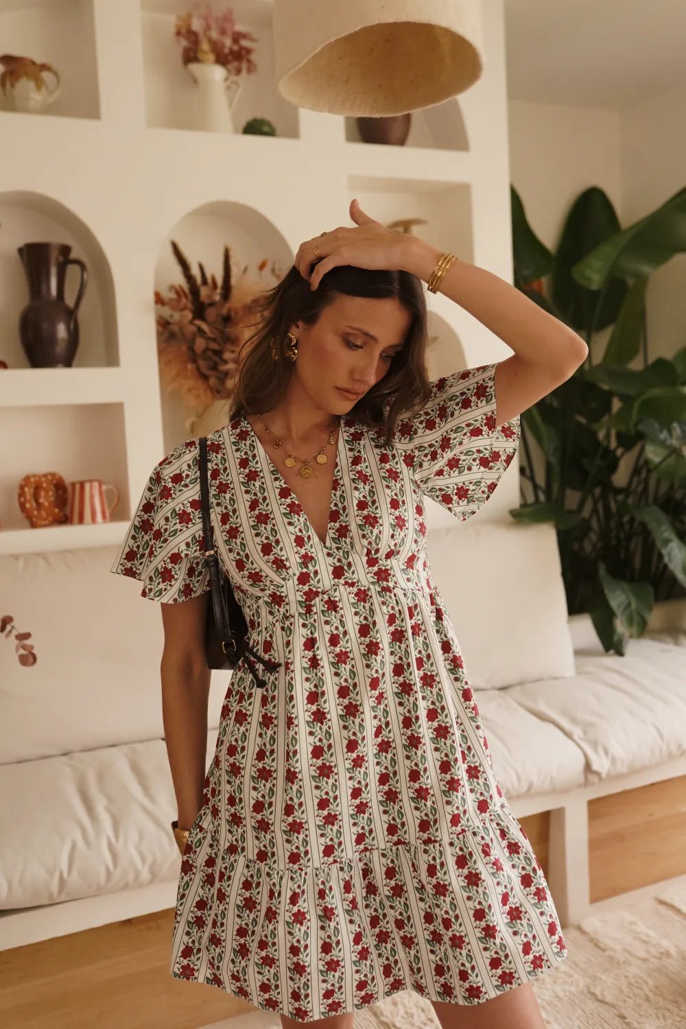 Robe “Livia Provençale” – Robe Courte Fleurie 100% Coton