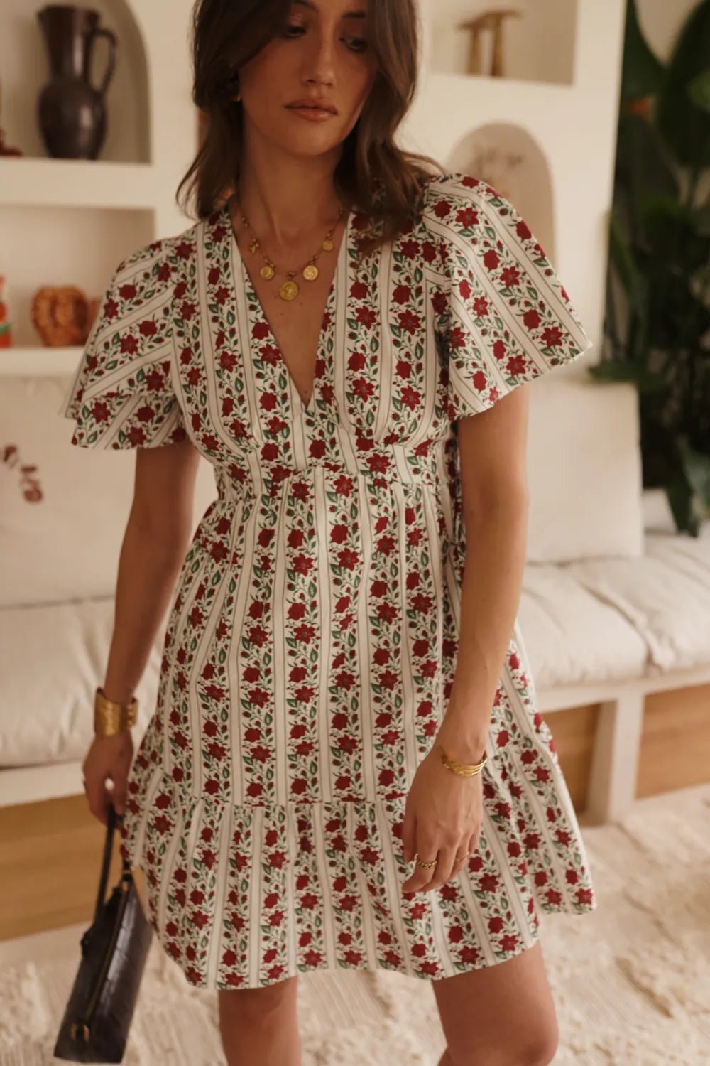 Robe “Livia Provençale” – Robe Courte Fleurie 100% Coton