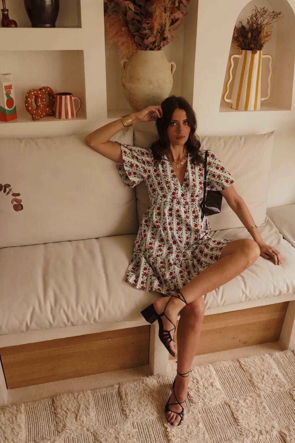 Robe “Livia Provençale” – Robe Courte Fleurie 100% Coton