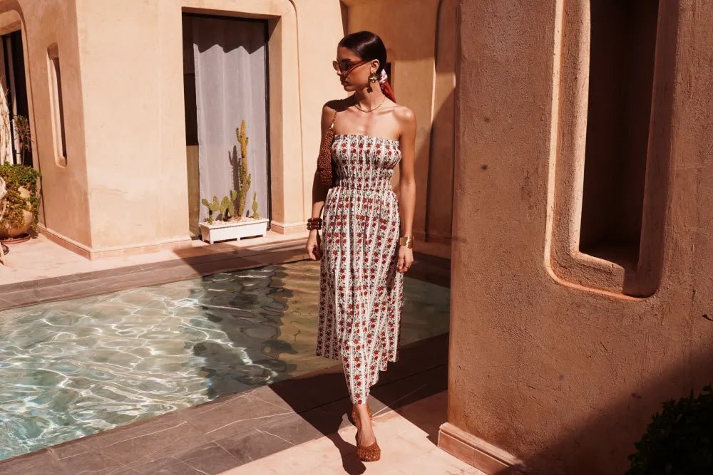 Robe longue été en coton 100% – Palma Solaire