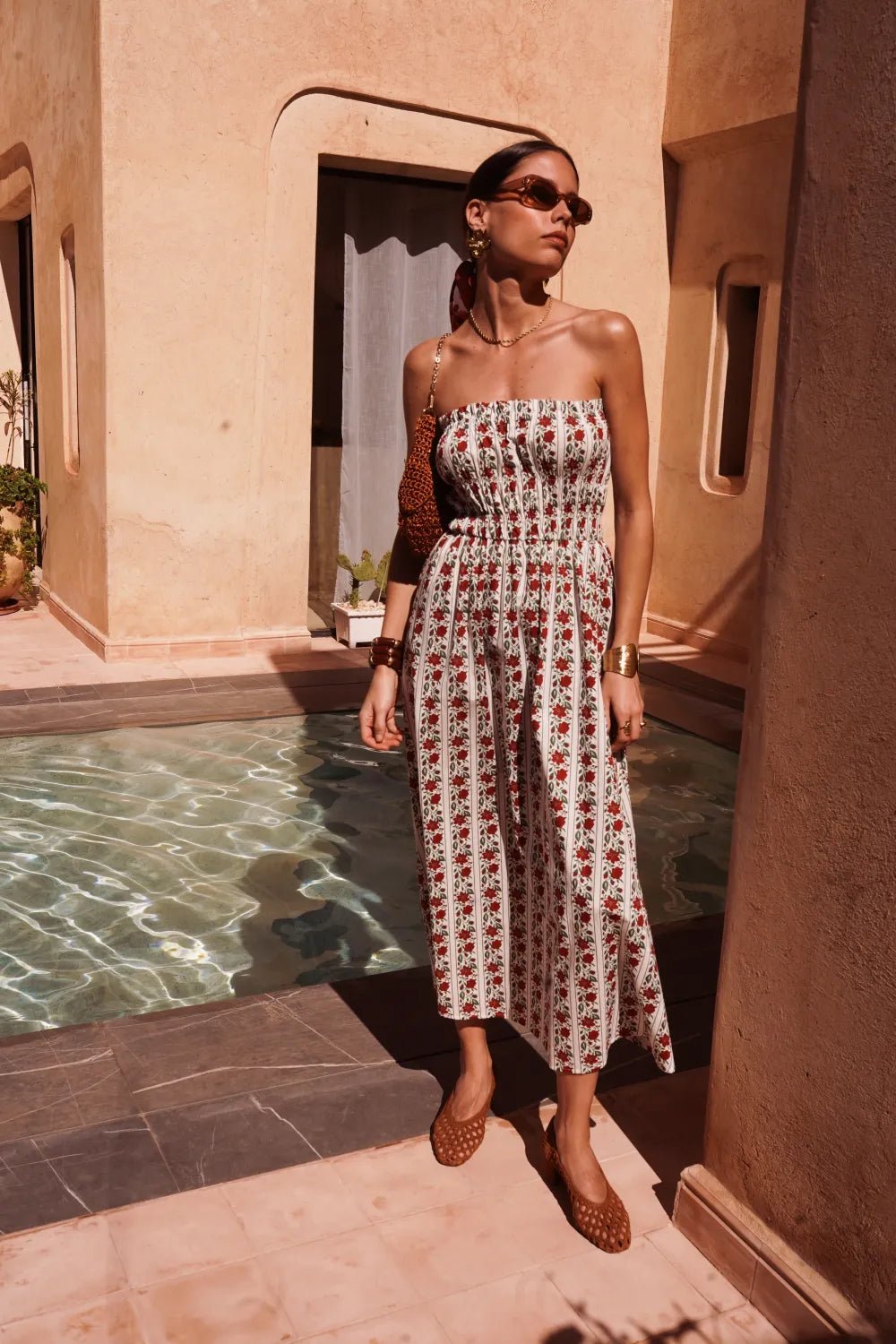 Robe longue été en coton 100% – Palma Solaire