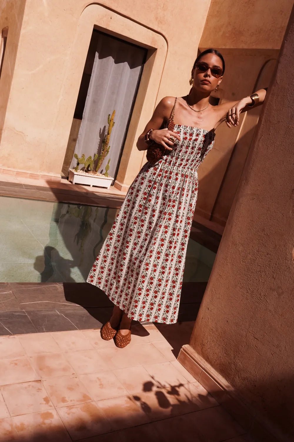 Robe longue été en coton 100% – Palma Solaire