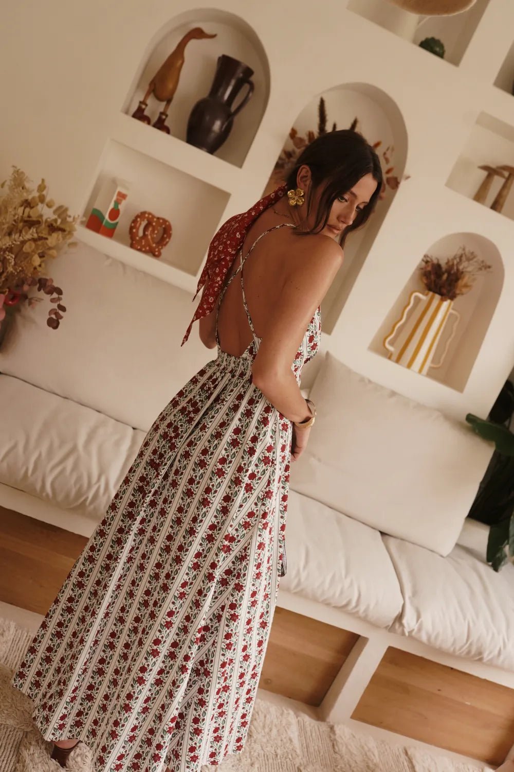 Robe Mia – Longue Robe Fleurie Bohème Chic en Coton (100% coton)