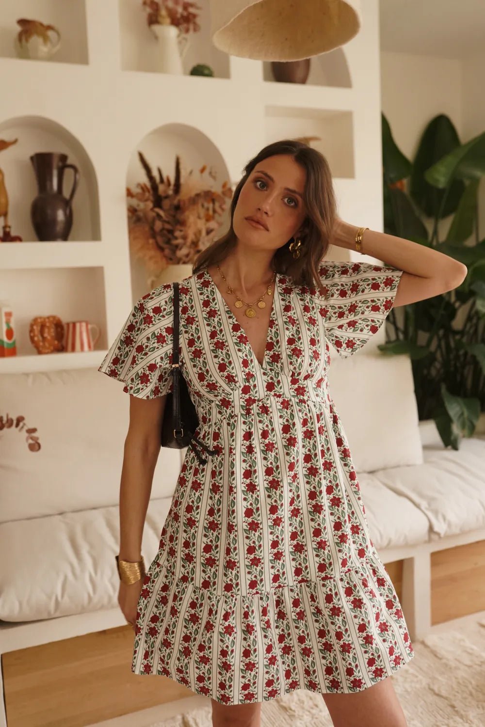 Robe “Livia Provençale” – Robe Courte Fleurie 100% Coton