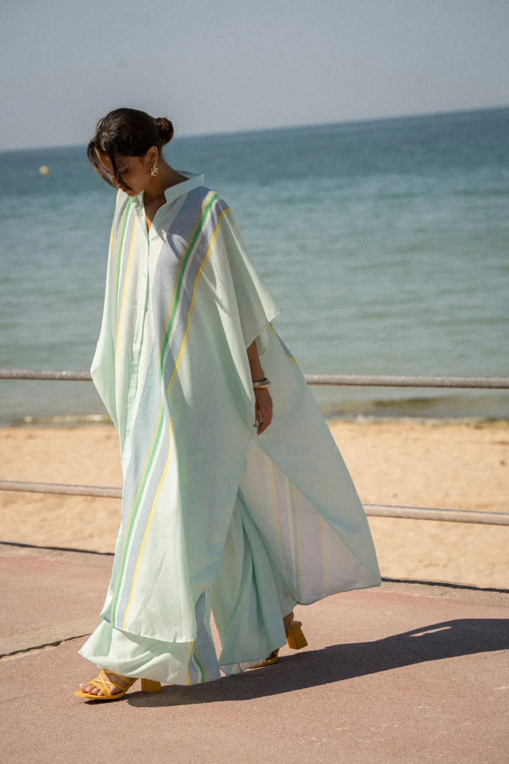 Ensemble Azura femme en coton avec surchemise oversize et pantalon large | Ruth Collection