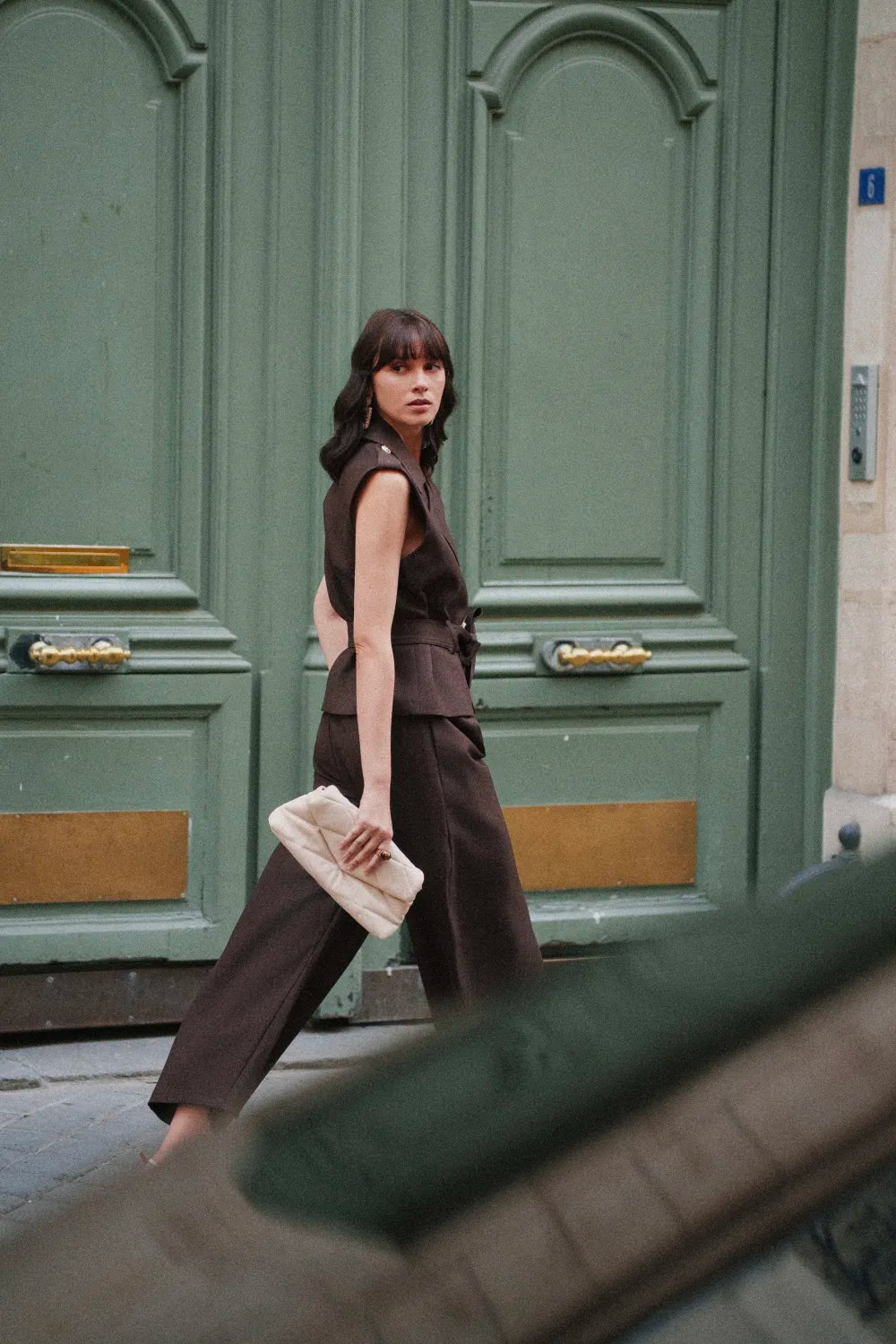 Ensemble tailleur femme chocolat | RUTH COLLECTION