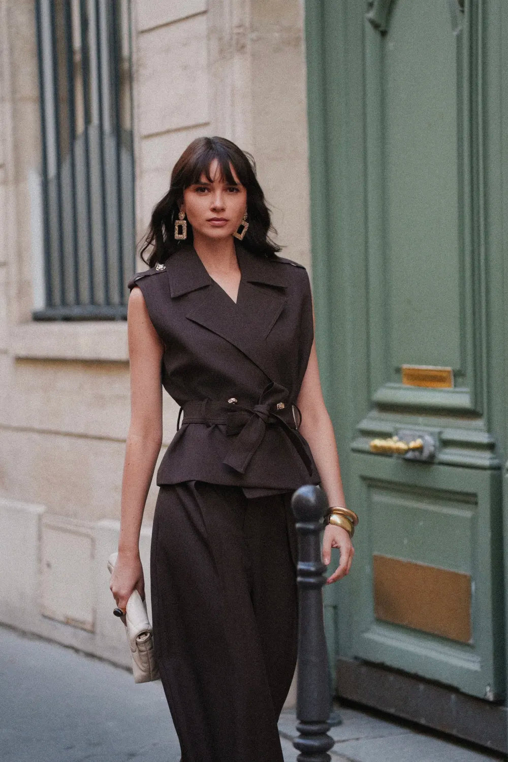Ensemble tailleur femme chocolat | RUTH COLLECTION