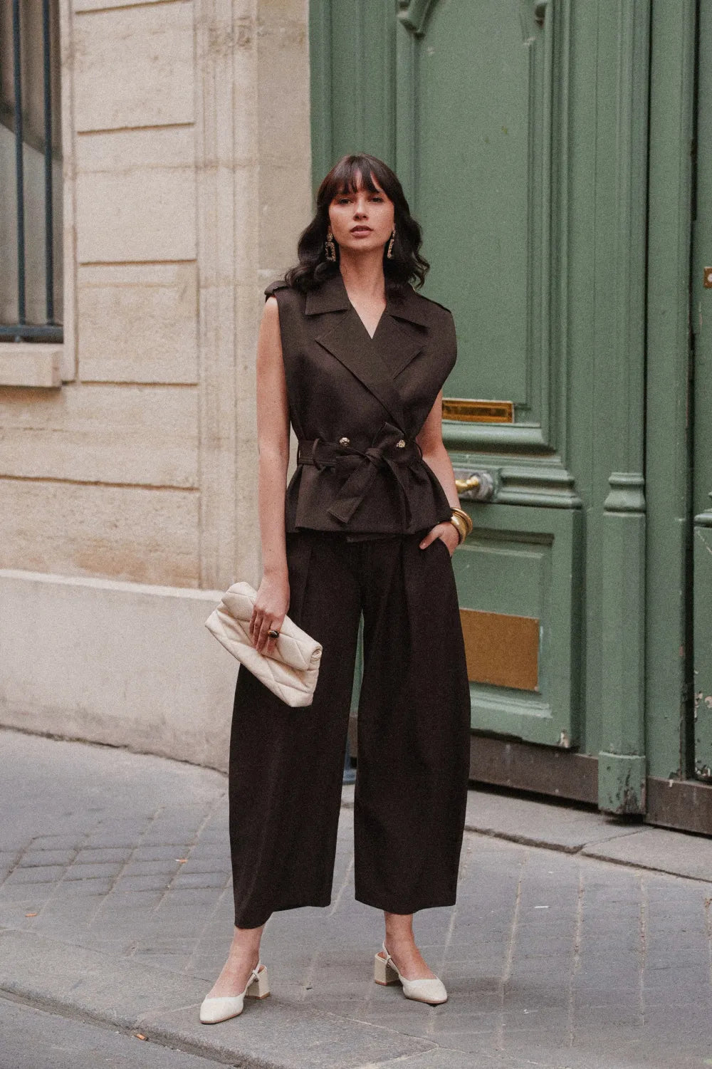 Ensemble tailleur femme chocolat | RUTH COLLECTION
