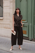 Ensemble tailleur femme chocolat | RUTH COLLECTION