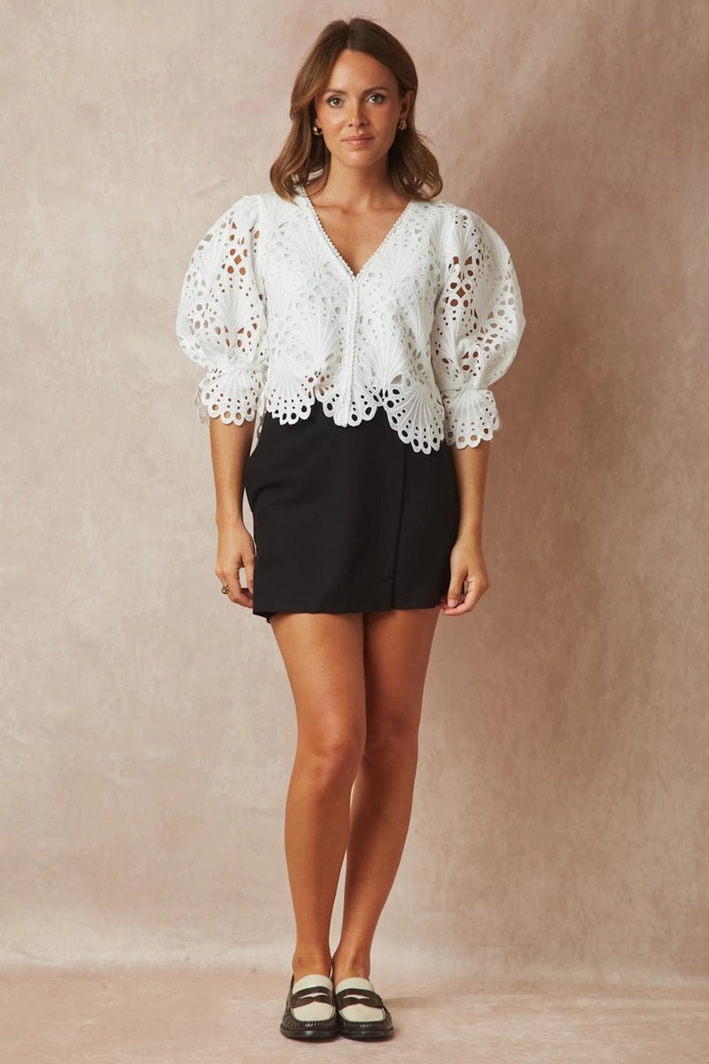 Blouse en dentelle Séléna