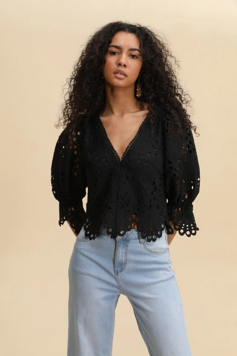 Blouse en dentelle Séléna