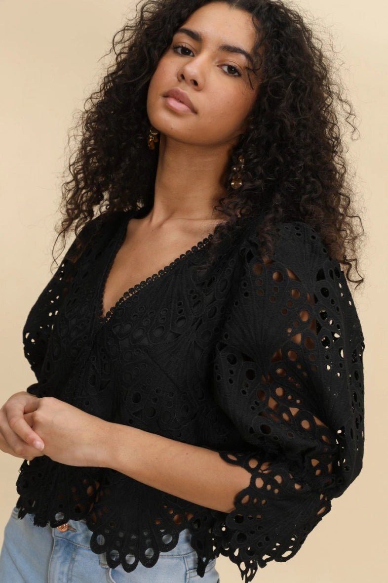 Blouse en dentelle Séléna