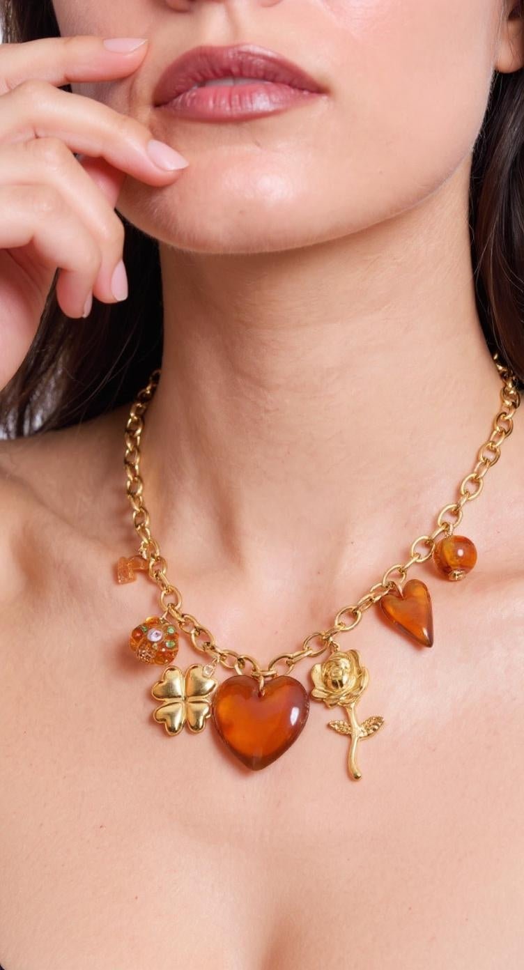 Collier Sarah – Éclat Doré &amp; Douceur d’Ambre - Edition limitée