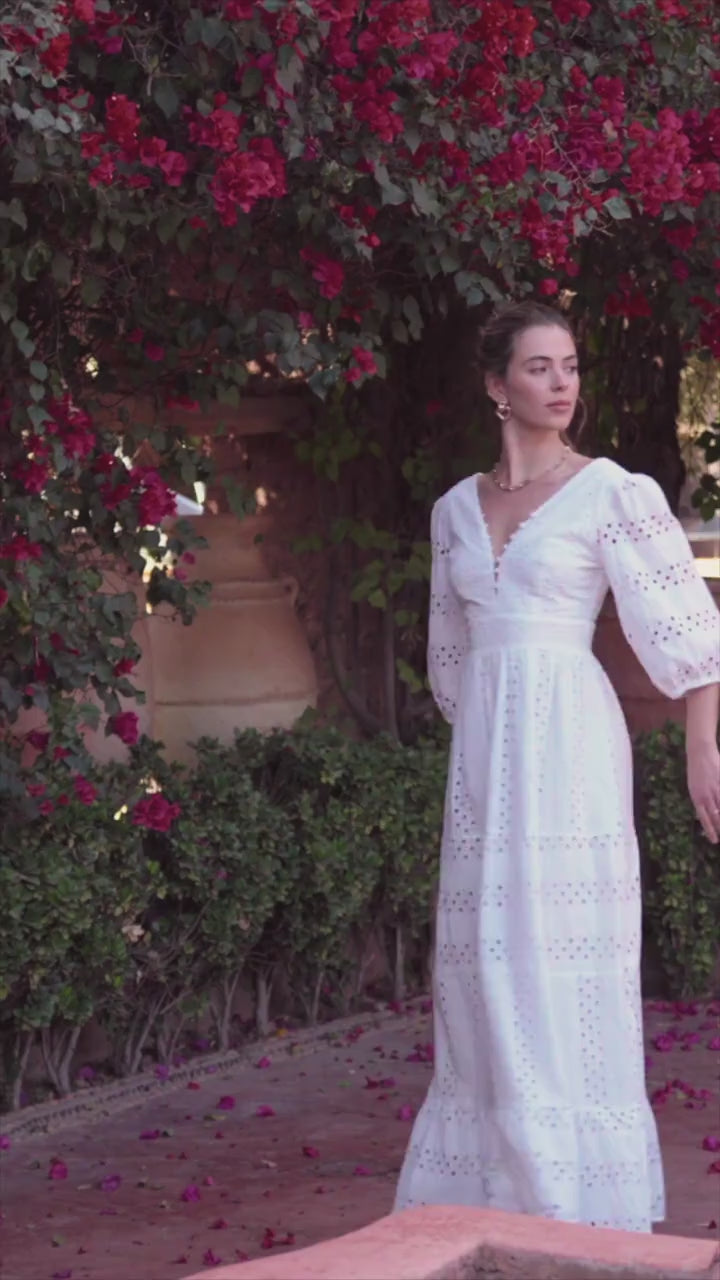 Robe longue bohème 100% coton