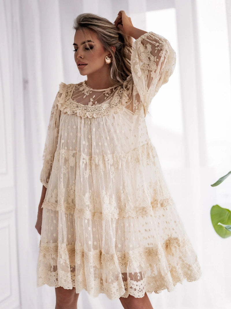 Robe Déborah – Élégance en Dentelle Bohème Chic