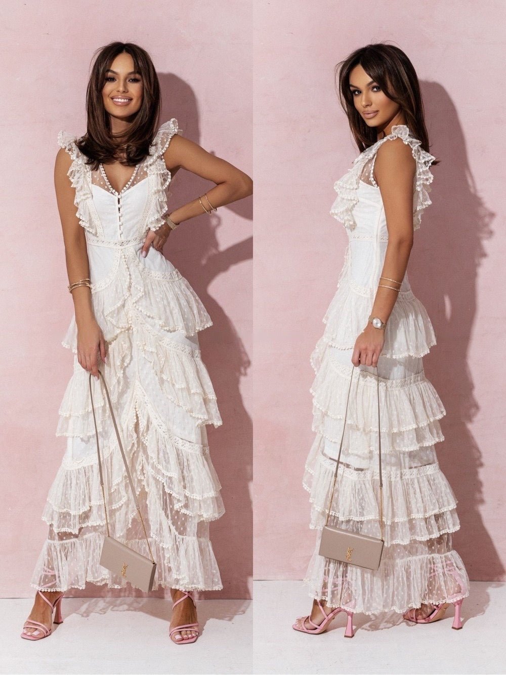robe dentelle blanche portée 5