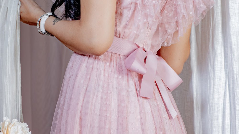 robe dentelle rose 2